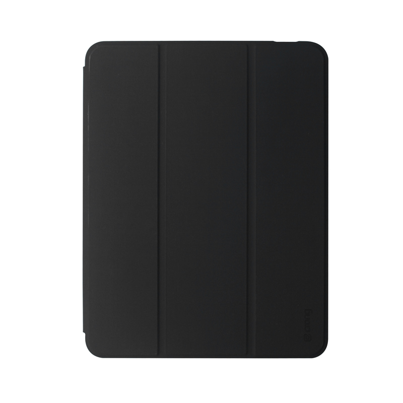Crong PrimeFolio – Etui iPad Pro 11" (2022-2021) / iPad Air 10.9” (5-4 gen.) z podstawką i ładowaniem Apple Pencil (czarny/przezroczysty)