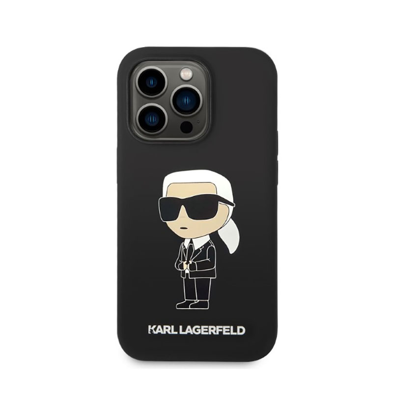 Karl Lagerfeld Silicone NFT Ikonik - Etui iPhone 14 Pro (czarny)