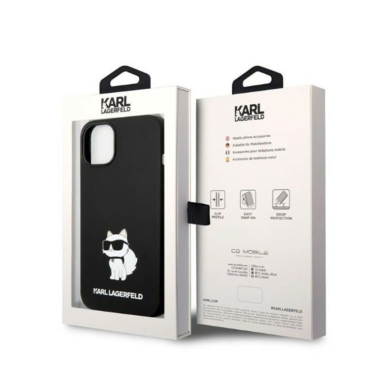 Karl Lagerfeld Silicone NFT Choupette - Etui iPhone 14 Plus (czarny)
