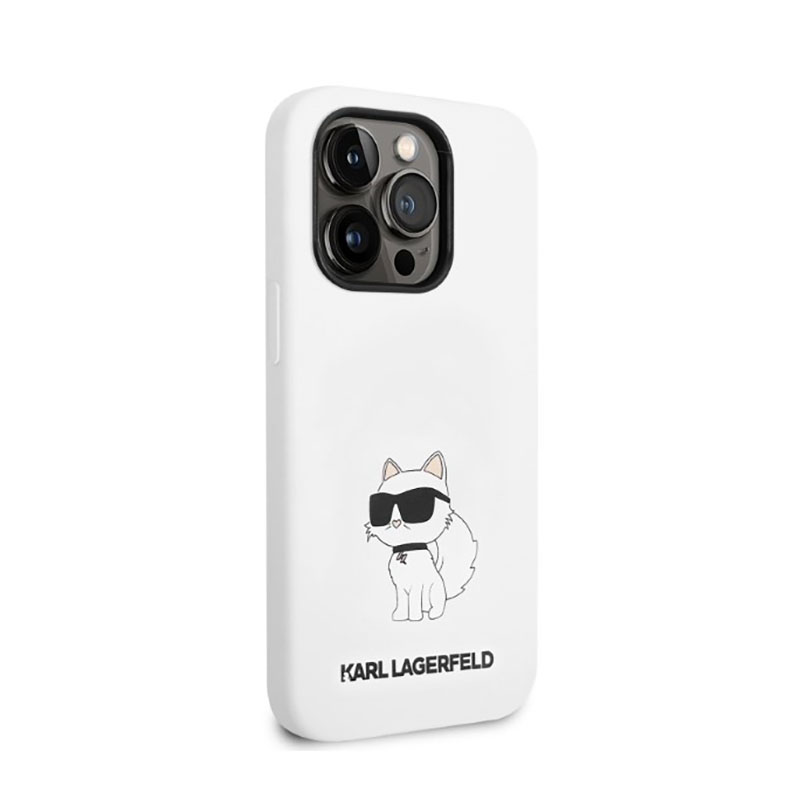 Karl Lagerfeld Silicone NFT Choupette - Etui iPhone 14 Pro Max (biały)