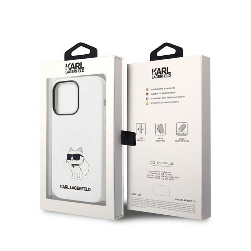 Karl Lagerfeld Silicone NFT Choupette - Etui iPhone 14 Pro Max (biały)