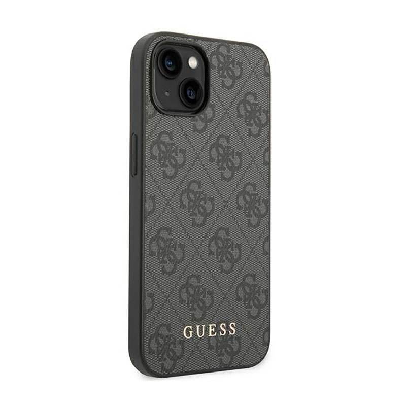 Guess 4G Metal Gold Logo – Etui iPhone 14 (szary)