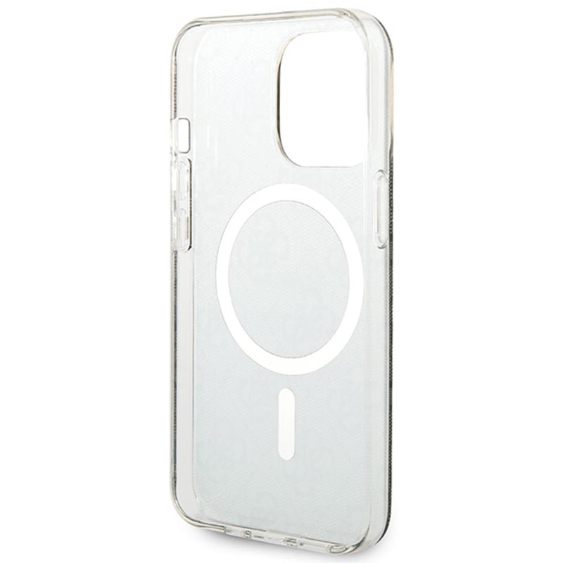 Guess Bundle Pack MagSafe 4G - Zestaw etui + ładowarka MagSafe iPhone 13 Pro (brązowy/złoty)