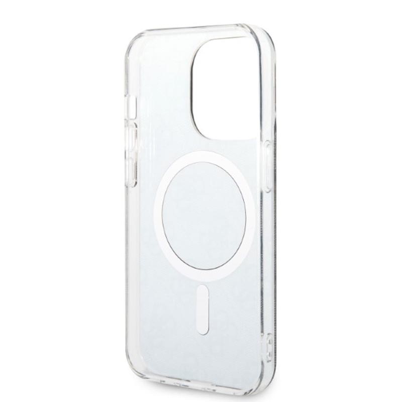 Guess Bundle Pack MagSafe 4G - Zestaw etui + ładowarka MagSafe iPhone 14 Pro (czarny/złoty)