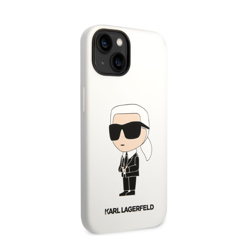 Karl Lagerfeld Silicone NFT Ikonik - Etui iPhone 14 Plus (biały)