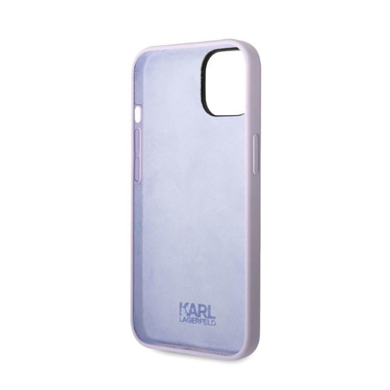 Karl Lagerfeld Silicone NFT Ikonik - Etui iPhone 14 Plus (fioletowy)