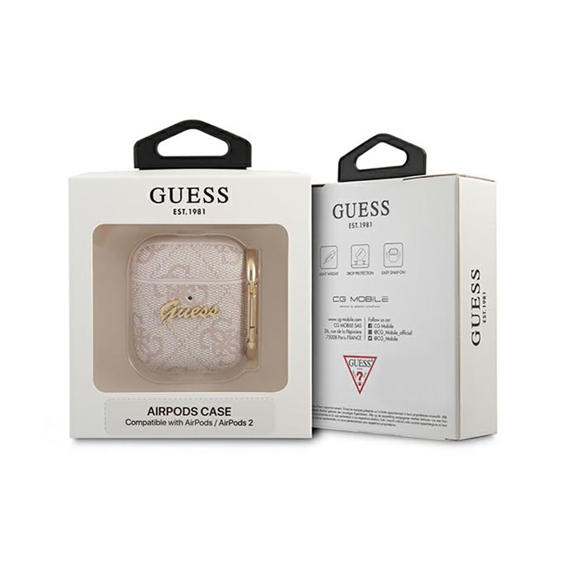Guess 4G Collection - Etui Airpods (różowy)