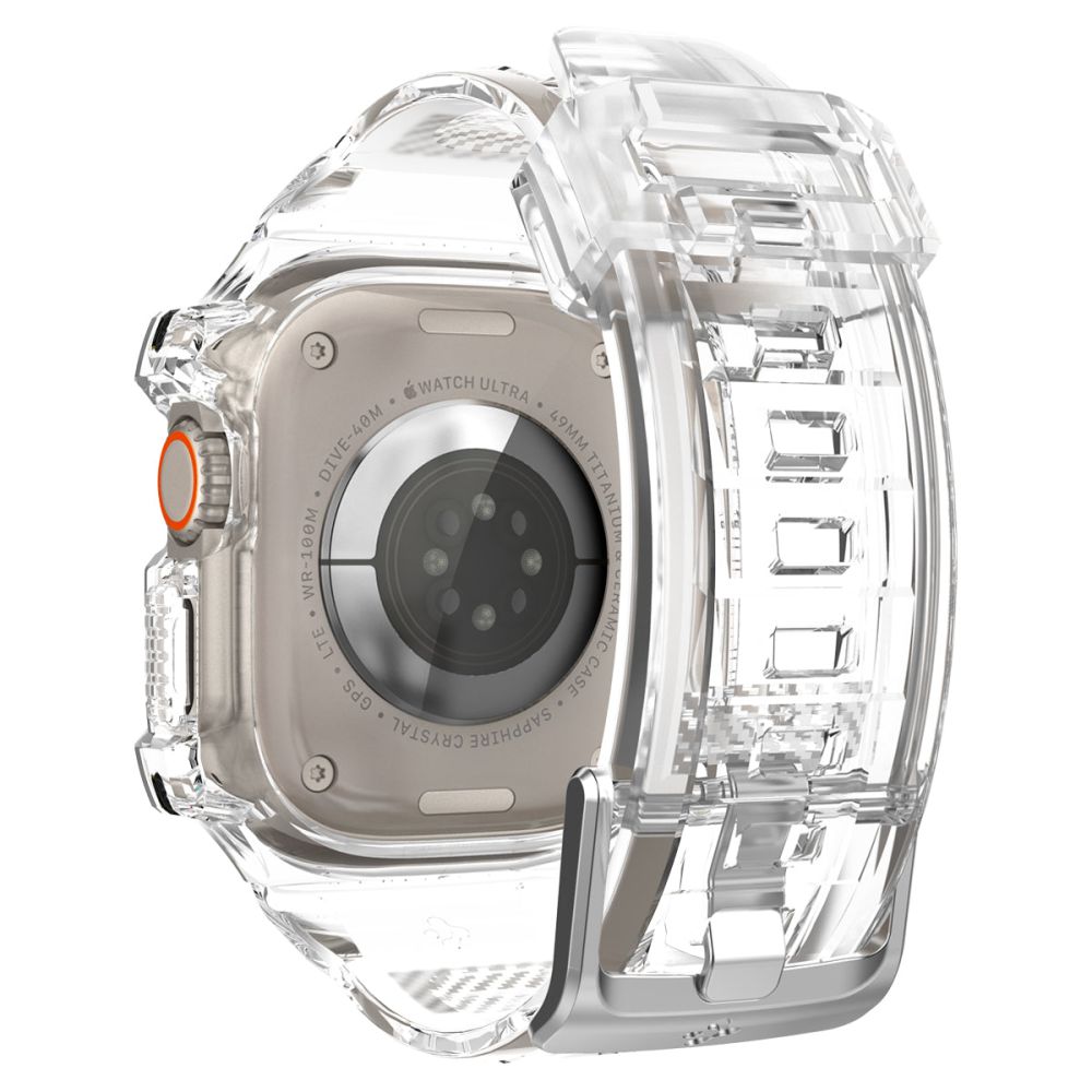 Spigen Rugged Armor Pro – Pasek z obudową do Apple Watch Ultra 49 mm (Przezroczysty)