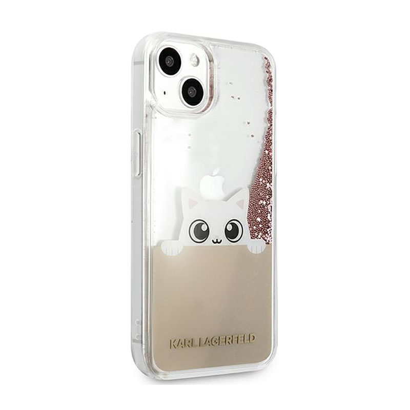 Karl Lagerfeld K-Peek A Boo - Etui iPhone 11 Pro Max (Glitter Pink Gold)