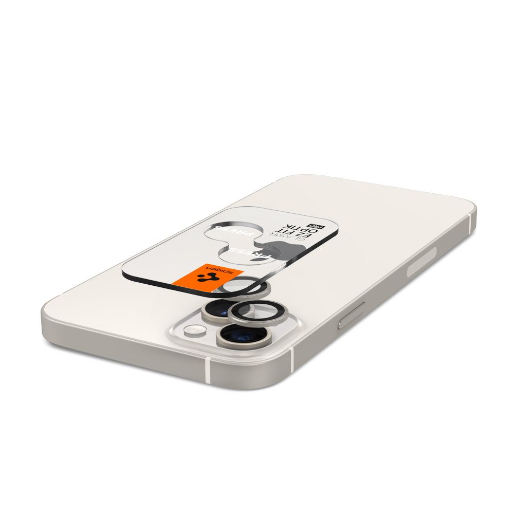 Spigen Optik.TR Camera Lens Protector 2-Pack - Szkło ochronne na obiektyw do Apple iPhone 14 / iPhone 14 Plus (2 szt) (księżycowa poświata)