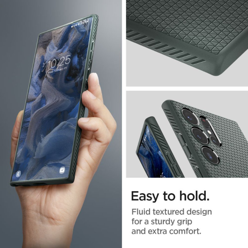Spigen Liquid Air - Etui do Samsung Galaxy S23 Ultra (Abyss Green)