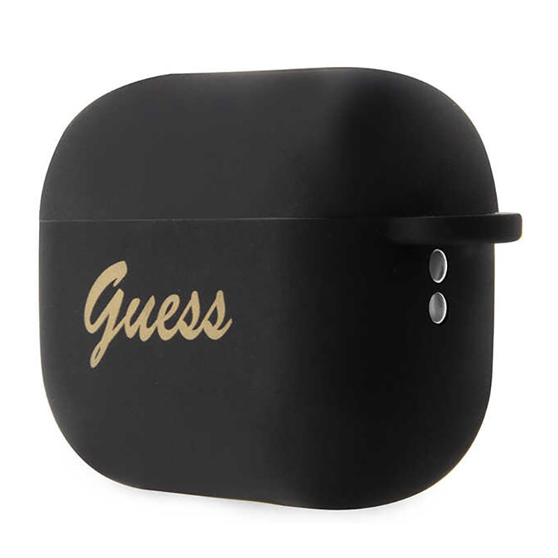 Guess Silicone Heart Charm - Etui AirPods Pro 2 (czarny)
