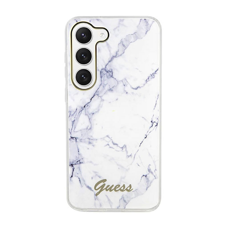 Guess Marble Collection - Etui Samsung Galaxy S23+ (biały)