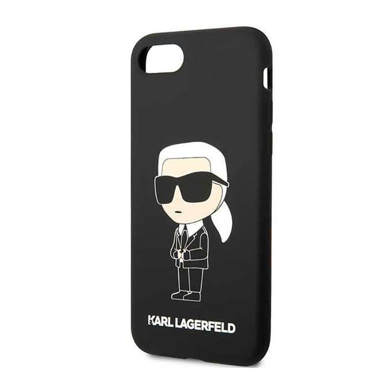 Karl Lagerfeld Silicone NFT Ikonik - Etui iPhone SE (2022 / 2020) / 8 / 7 (czarny)