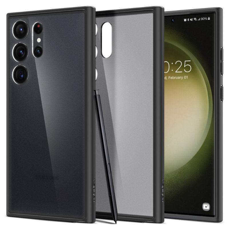 Spigen Ultra Hybrid - Etui do Samsung Galaxy S23 Ultra (Frost Black)