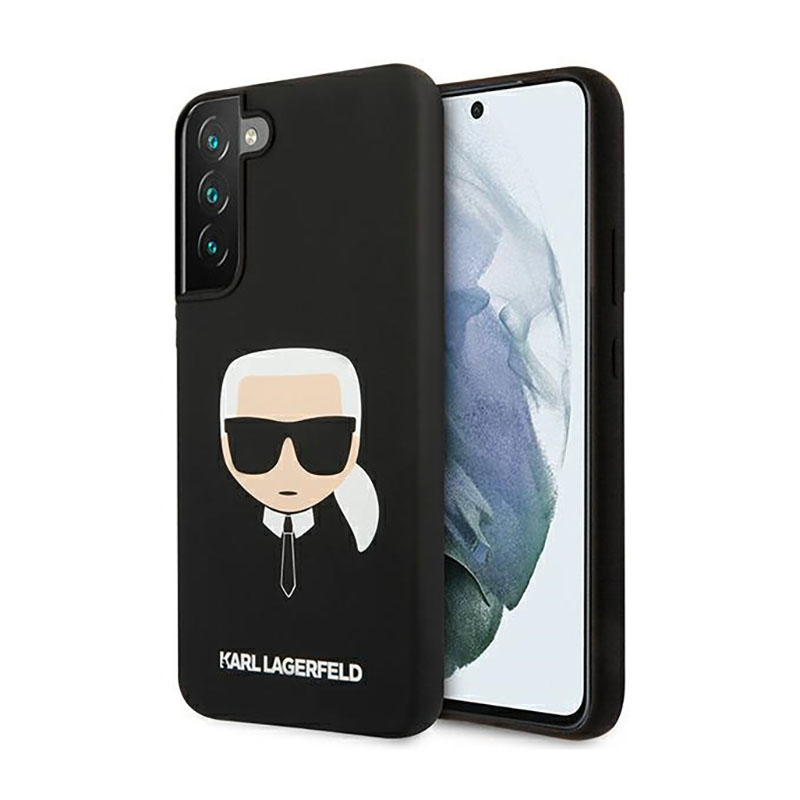 Karl Lagerfeld Silicone Ikonik Karl`s Head - Etui Samsung Galaxy S22+ (czarny)