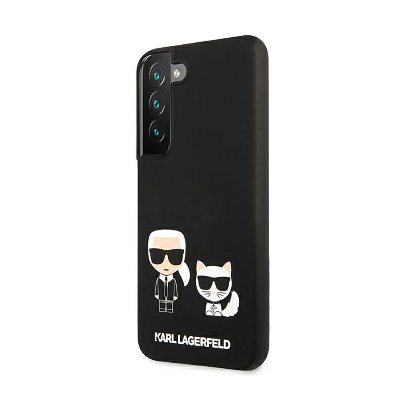 Karl Lagerfeld Slilicone Karl & Choupette - Etui Samsung Galaxy S22+ (czarny)