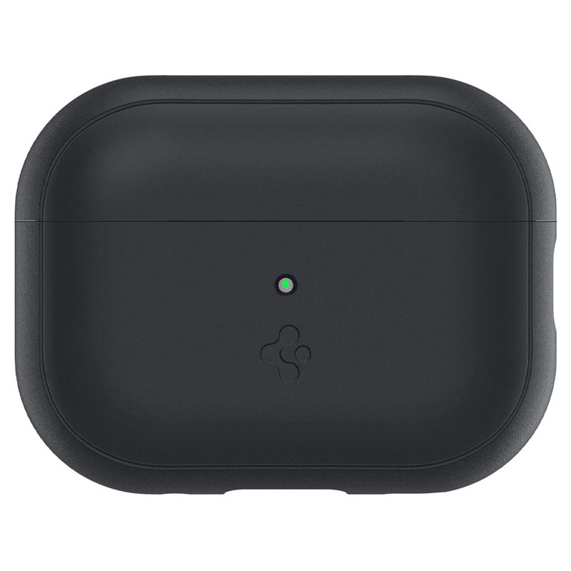 Spigen Silicone Fit Strap -  Etui do Apple AirPods Pro 1 / 2 (Czarny / Zielony)