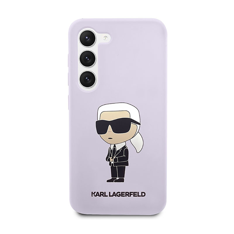 Karl Lagerfeld Silicone NFT Ikonik - Etui Samsung Galaxy S23+ (fioletowy)
