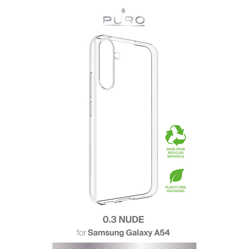 PURO 0.3 Nude - Etui ekologiczne Samsung Galaxy A54 5G (przezroczysty)