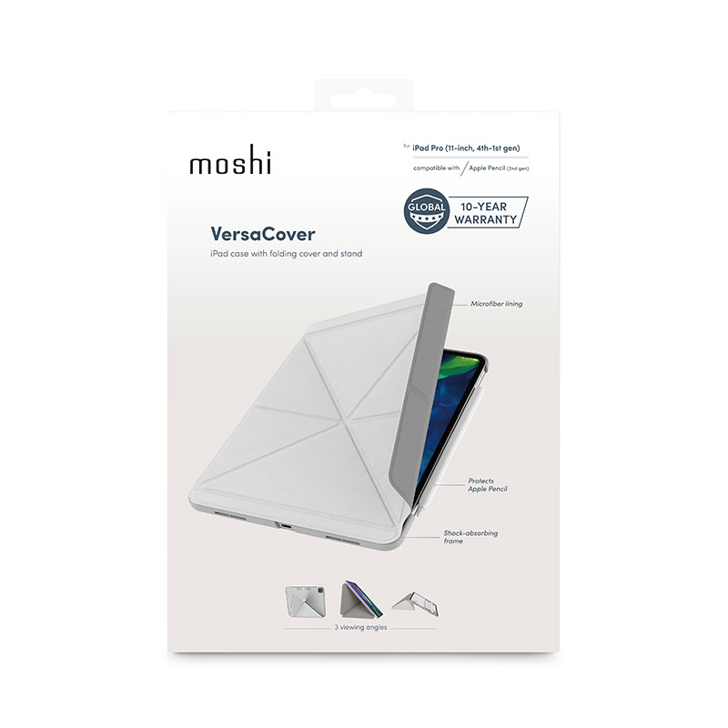 Moshi VersaCover - Etui origami iPad Pro 11” (2022/2018) (Gray)