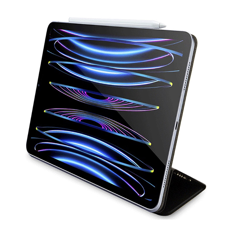 Guess 4G Stripe Allover - Etui iPad Pro 12.9" (2022-2020) (Czarny)