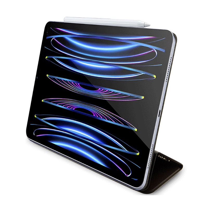 Guess 4G Stripe Allover - Etui iPad Pro 12.9" (2022-2020) (Brązowy)