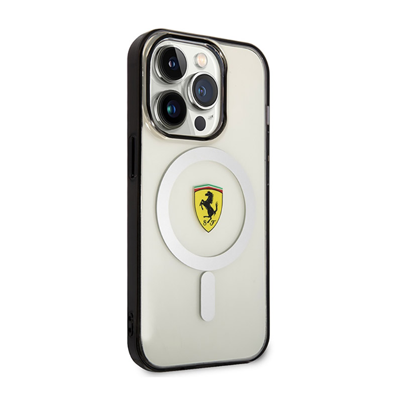 Ferrari Outline Magsafe - Etui iPhone 14 Pro (Przezroczysty)