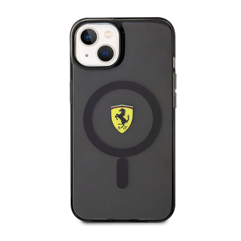 Ferrari Translucent MagSafe - Etui iPhone 14 Plus (Czarny)