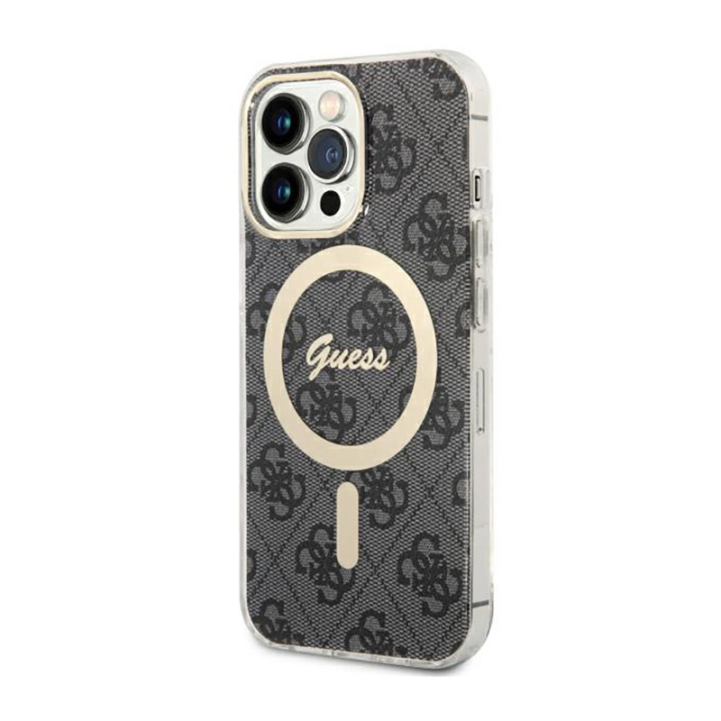 Guess 4G MagSafe - Etui iPhone 13 Pro (Czarny)