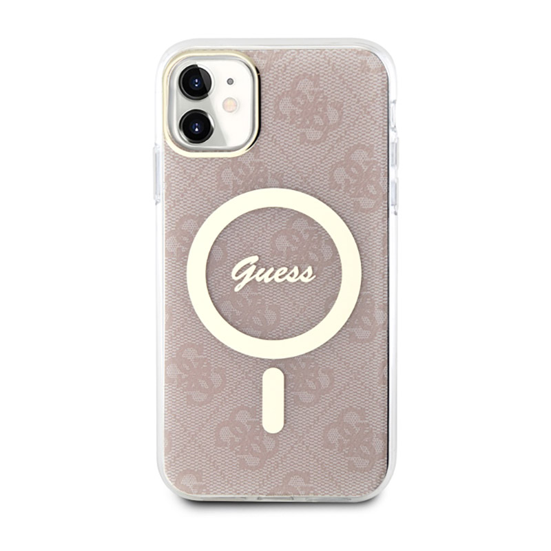 Guess 4G MagSafe - Etui iPhone 11 (Różowy)