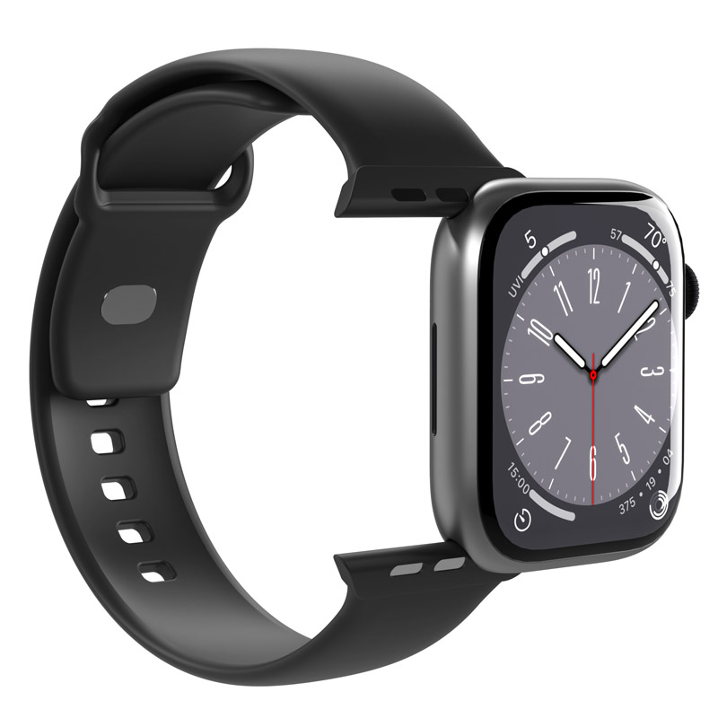 PURO ICON - Elastyczny pasek do Apple Watch 42/44/45/49 mm (S/M & M/L) (Black)
