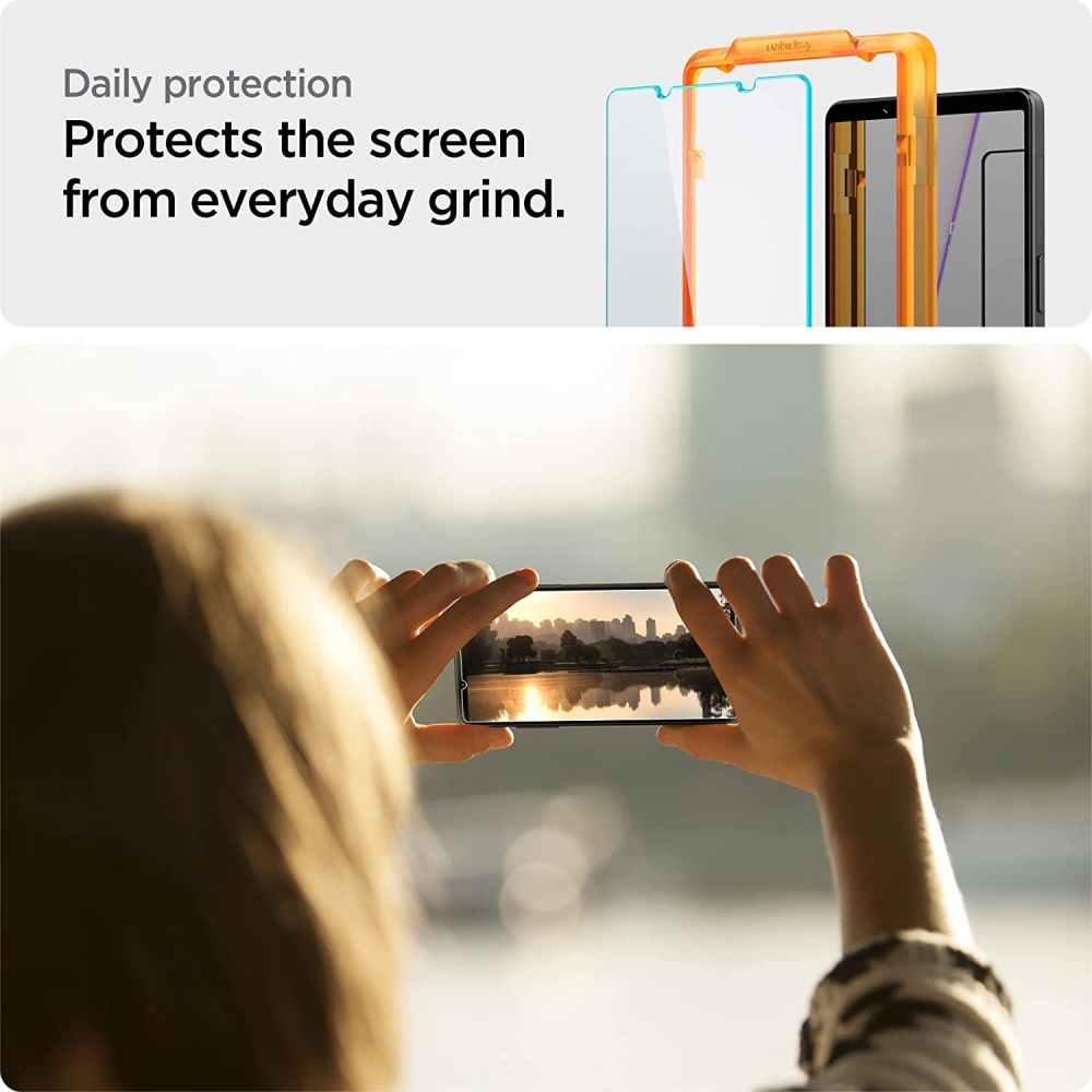 Spigen Glas.TR EZ Fit 2-Pack - Szkło hartowane do Sony Xperia 1 V 2 sztuki