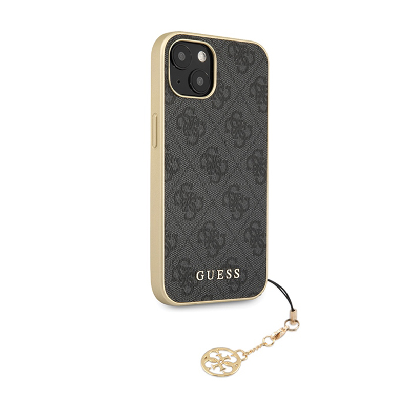 Guess 4G Charms Collection - Etui iPhone 14 (szary)
