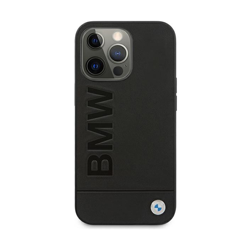 BMW Signature Logo Imprint - Etui iPhone 13 Pro Max (Czarny)