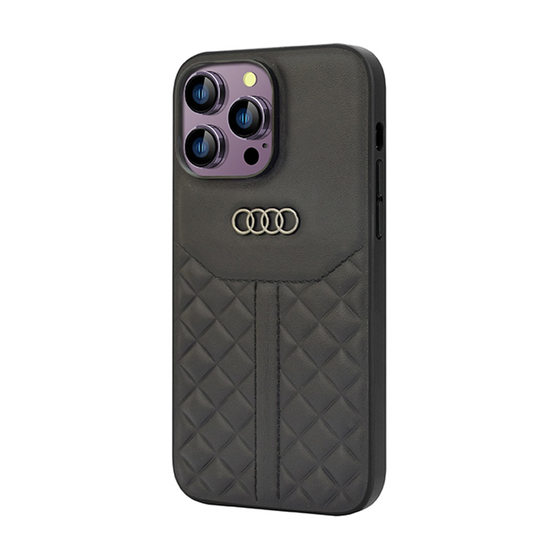 Audi Genuine Leather - Etui iPhone 14 Pro Max (Czarny)