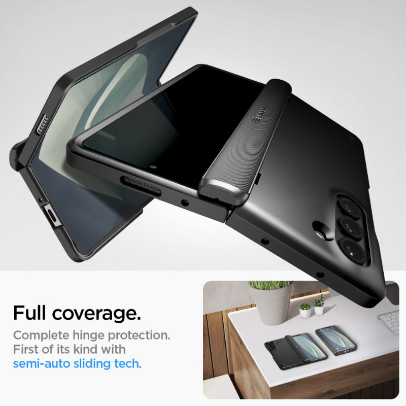 Spigen Slim Armor Pro - Etui do Samsung Galaxy Z Fold 5 (Czarny)