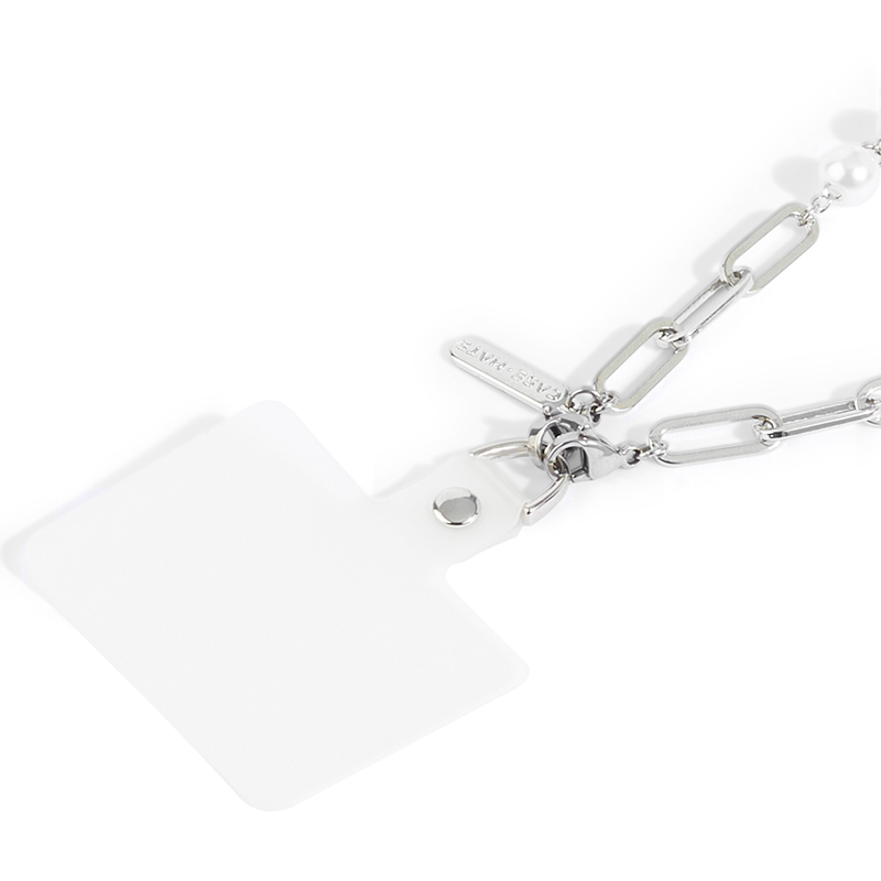 Case-Mate Link Chain Phone Wristlet - Uniwersalna smyczka do telefonu (Silver Pearl)