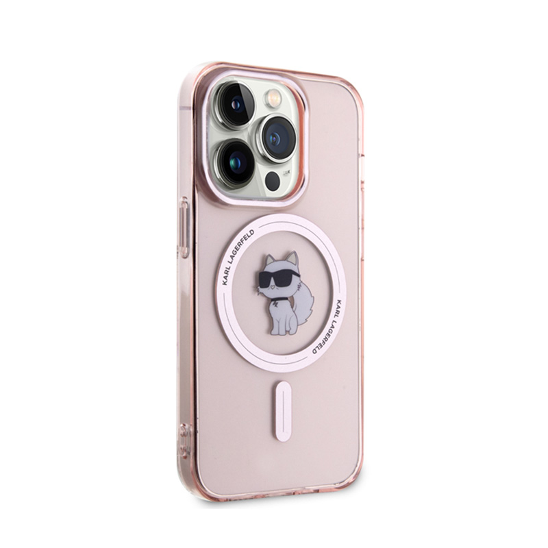 Karl Lagerfeld IML Choupette MagSafe - Etui iPhone 15 Pro (różowy)