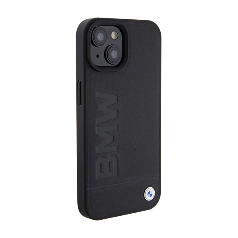 BMW Leather Hot Stamp - Etui iPhone 15 (czarny)