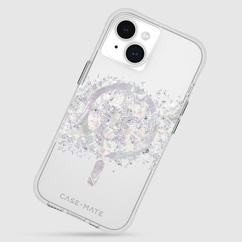 Case-Mate Karat MagSafe - Etui iPhone 15 / iPhone 14 / iPhone 13 zdobione masą perłową (A Touch of Pearl)