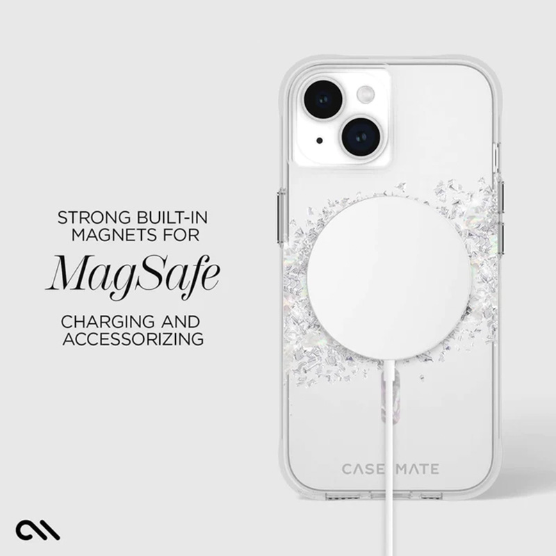 Case-Mate Karat MagSafe - Etui iPhone 15 / iPhone 14 / iPhone 13 zdobione masą perłową (A Touch of Pearl)
