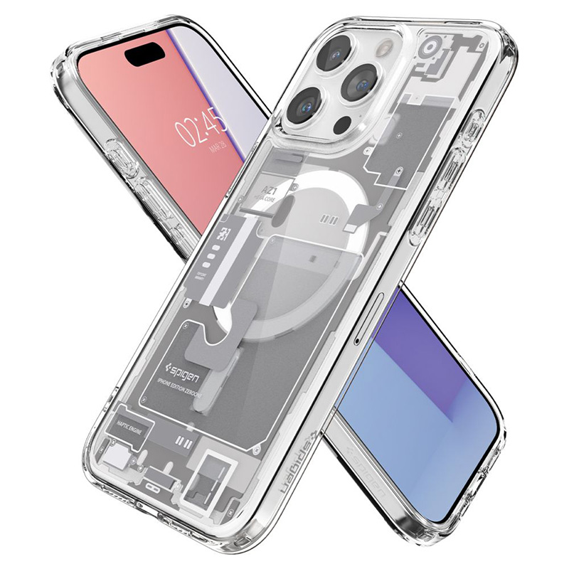 Spigen Ultra Hybrid Mag MagSafe - Etui do iPhone 15 Pro (Zero One White)