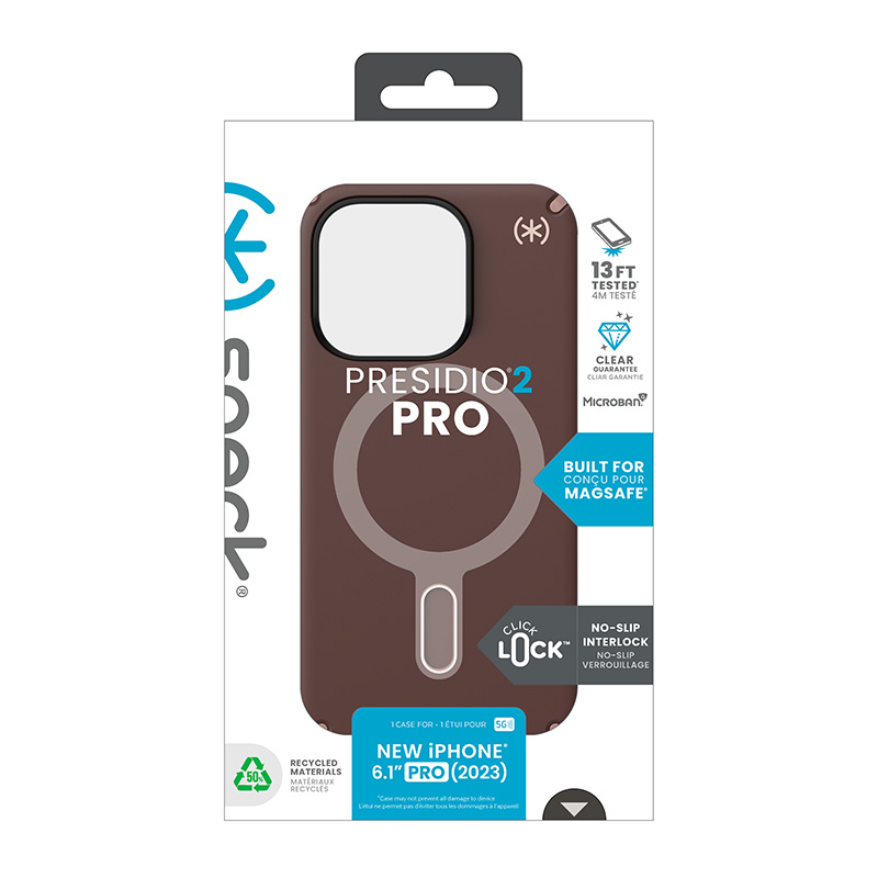 Speck Presidio2 Pro ClickLock & MagSafe - Etui iPhone 15 Pro (New Planet / Clay Tan)