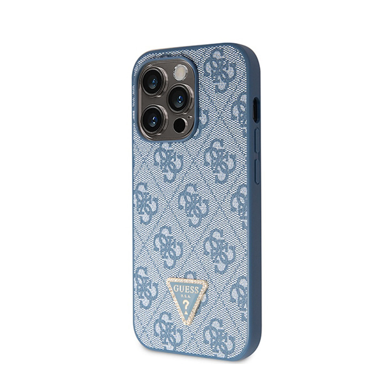 Guess Crossbody 4G Metal Logo - Etui iPhone 14 Pro (niebieski)