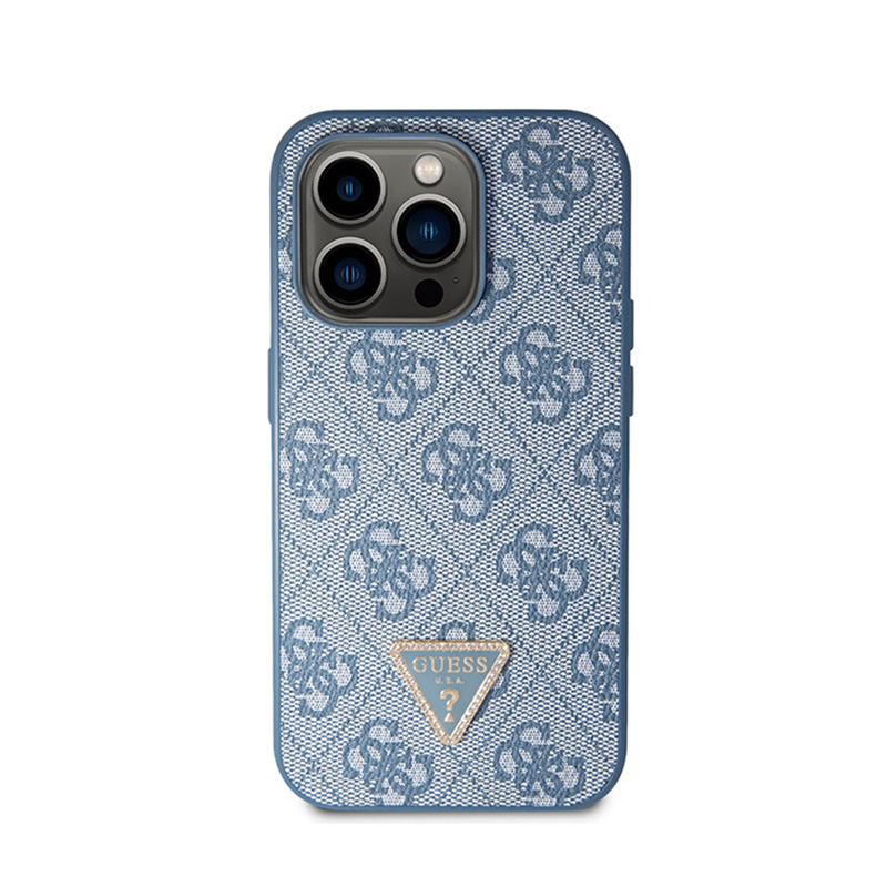 Guess Crossbody 4G Metal Logo - Etui iPhone 14 Pro (niebieski)