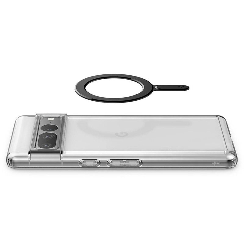 Spigen OneTap Ring Magnetic MagSafe Plate - Uniwersalny pierścień magnetyczny na etui / smartfona (Czarny)