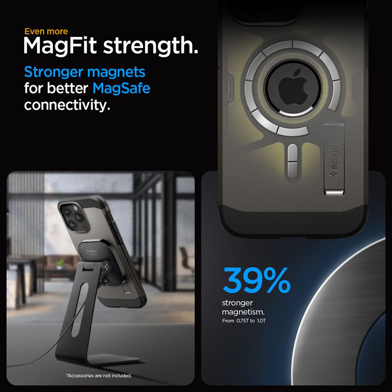 Spigen Tough Armor Mag MagSafe - Etui do iPhone 15 Pro Max (Gunmetal)