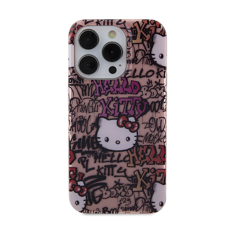 Hello Kitty IML Tags Graffiti - Etui iPhone 13 Pro (różowy)