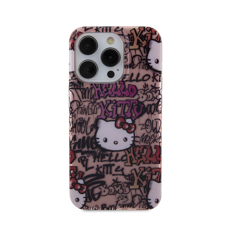 Hello Kitty IML Tags Graffiti - Etui iPhone 15 Pro (różowy)